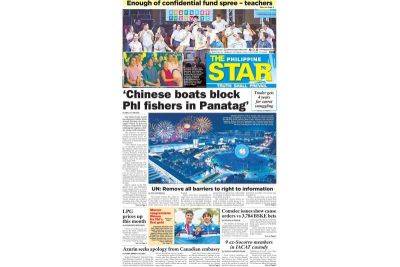 The STAR Cover (October 2, 2023) - philstar.com