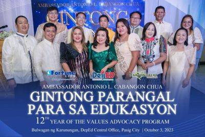 The Manila Times - Exemplary teachers receive 'Gintong Parangal' - manilatimes.net - Philippines - Jordan - city Pasig