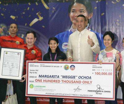 Francis Earl Cueto - City - San Juan City honors gold medalist Ochoa - manilatimes.net - China - county San Juan - Uae