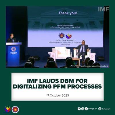 Ferdinand R.Marcos-Junior - IMF Lauds DBM For Digitalizing PFM Processes - dbm.gov.ph - Philippines - Morocco