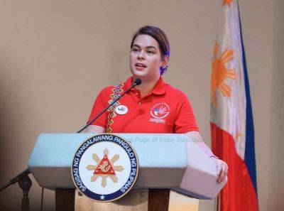 Red Mendoza - Sara Duterte - Ferdinand Martin Romualdez - Focus on crisis, not on politics, Sara tells supporters - manilatimes.net - Ukraine - Israel - Russia