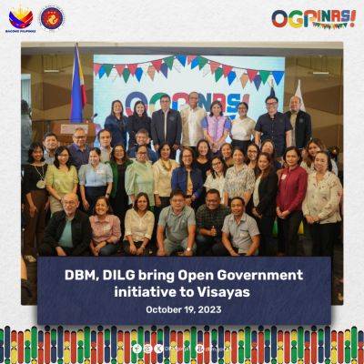 DBM, DILG bring Open Government initiative to Visayas