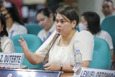 Risa Hontiveros - Sara Duterte - Castro France - Sara's confidential funds as Davao mayor prompts call for end to secret auditing - philstar.com - Philippines - France -  Quezon -  Davao - Manila