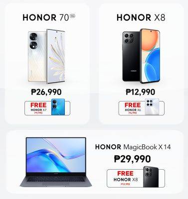 Hurry! Buy one HONOR device and get one free phone this TikTok Friday Madness Sale