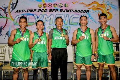 Team Army crowned as Champion in Relay and Tug of War competition