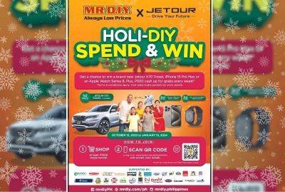 MR.DIY Holi-DIY Spend & Win promo is your gateway to luxury!