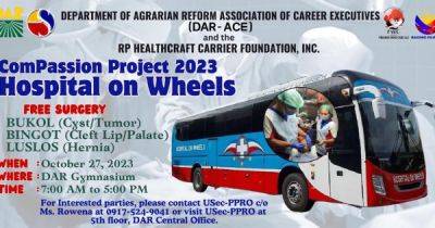 Hospital on Wheels offers free surgery at DAR - dar.gov.ph