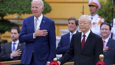 Joe Biden - US President Joe Biden visits Vietnam as both states seek closer ties - euronews.com - Philippines - Usa - Malaysia - Vietnam - Japan - India - Canada - Germany - China - Taiwan - South Korea - Mexico - Russia - city Beijing - city Washington - city Hanoi