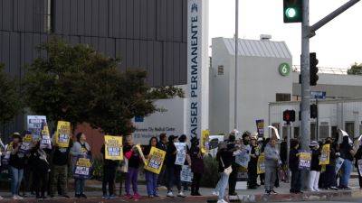 Go - Kaiser: US health care workers go on strike in multiple states - apnews.com - Usa - Los Angeles - state Oregon - Washington - state California - state Virginia - city Los Angeles - state Colorado - area District Of Columbia