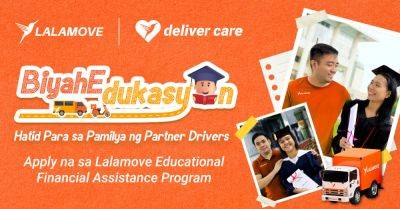 Lalamove Philippines supports education of 100 partner-drivers’ families through ‘BiyahEdukasyon’ assistance program