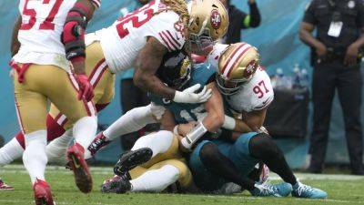 Jaguars embarrassed and humbled in a 34-3 loss to 49ers that ended a 5-game winning streak - apnews.com - San Francisco - state Florida - state Tennessee