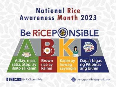 DA leads National Rice Awareness Month celebration, highlights “Be RICEponsible” campaign
