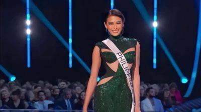 Michelle Dee stuns in green Mark Bumgarner gown during Miss Universe 2023 evening gown portion