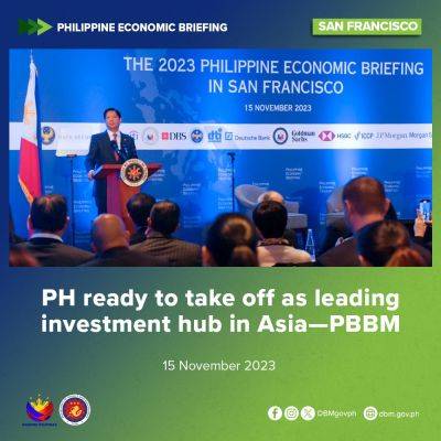 PH ready to take off as leading investment hub in Asia—PBBM
