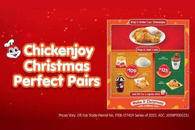 Make it Christmas with Chickenjoy Christmas Perfect Pairs