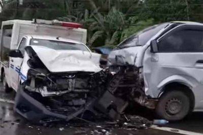 2 cops, 8 others hurt in Butuan City highway mishap