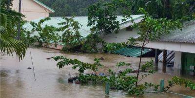 2 dead as floods submerge villages in Eastern Visayas