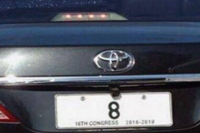 House, MMDA crack down on vehicles with ‘8’ plates