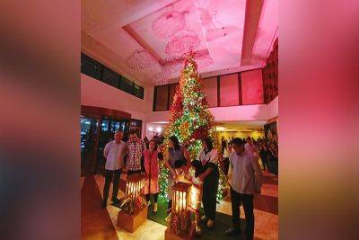 Pasay hotel lights up first-ever Christmas tree