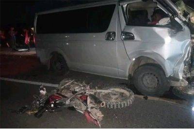 4 dead in collision of van, 2 motorcycles in Cotabato province