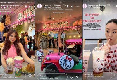 Deni Rose M AfinidadBernardo - Tiger Sugar opens world’s first café in Philippines, collaborates with Hello Kitty - philstar.com - Philippines - Japan - Taiwan - city Makati - city Manila, Philippines
