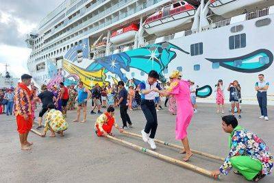 Norwegian cruise ship treated with welcome, send-off rites in Puerto Princesa