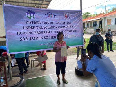 NHA, LWUA flagged over unfinished Yolanda projects