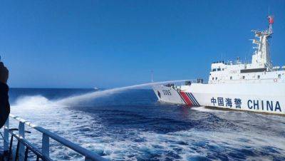 U.S. and Philippines condemn the Chinese coast guard's water cannon blasts on fisheries vessels
