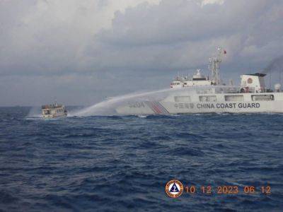 Philippines says Chinese coast guard used water cannons against its vessels for 2nd day