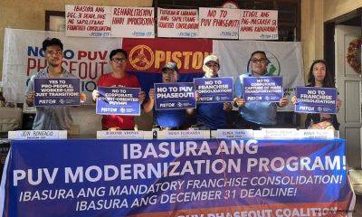 PISTON to hold another nationwide transport strike on Dec. 14-15