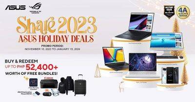 Take home bundles of deals with ASUS and ROG Share 2023 holiday promo - philstar.com - Philippines - city Manila, Philippines