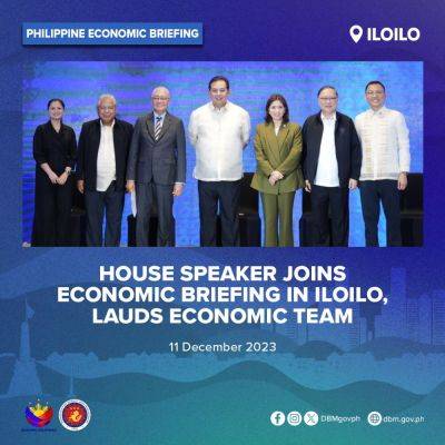 HOUSE SPEAKER JOINS ECONOMIC BRIEFING IN ILOILO, LAUDS ECONOMIC TEAM - dbm.gov.ph - Philippines - Malaysia - Vietnam - China