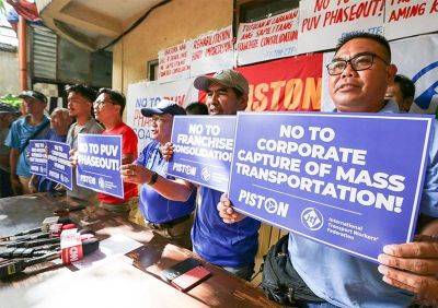 Rodrigo Duterte - Bella Cariaso - Mody Floranda - Piston announces transport strike on Dec. 14-15 - philstar.com - Philippines - city Manila, Philippines
