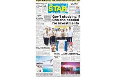 The STAR Cover (December 16, 2023) - philstar.com