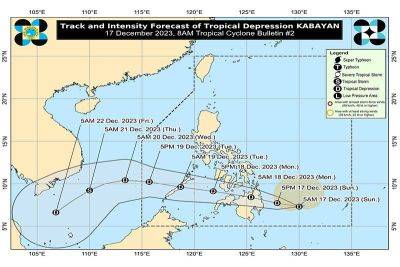 Tropical Depression Kabayan poised for landfall over Mindanao — PAGASA
