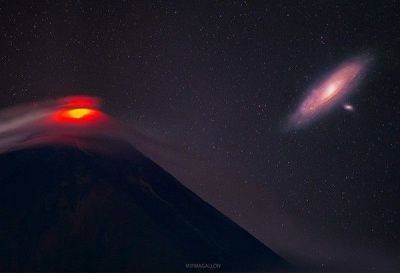Filipino astrophotographer denies faking, editing Mayon, Andromeda galaxy in single frame