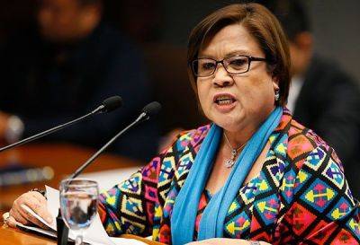 De Lima questions DOJ's refusal to transfer 11 inmate-witnesses from Sablayan to Bilibid
