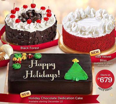 Make your holiday celebration shine brighter this season with Red Ribbon’s Holiday Cakes