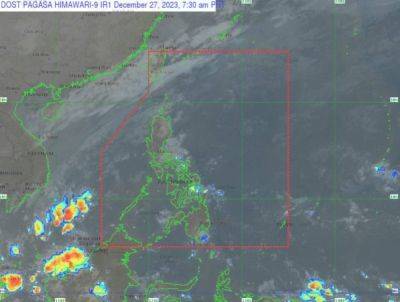 Arlie O Calalo - Cloud clusters to bring rain in parts of PH — Pagasa - manilatimes.net - Philippines - county Patrick - city Manila, Philippines