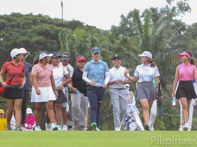 Saso holds clinic, upbeat on future of Philippine junior golfers