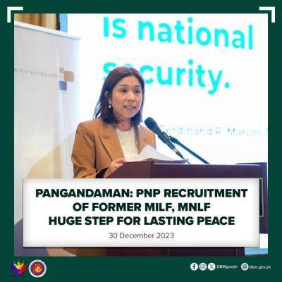 Ahod Ebrahim - Pangandaman: PNP recruitment of former MILF, MNLF huge step for lasting peace - dbm.gov.ph - Philippines - region Bangsamoro - region Office-Bangsamoro