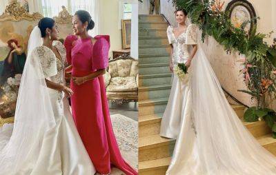 Rajo Laurel restores Maricel Laxa-Pangilinan's wedding dress for daughter Ella