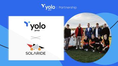 Yolo Group Partners with Solaride to Target Next Generation of Sustainable Innovation - cryptonews.com - Australia - Britain - Estonia