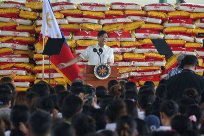 Ferdinand Marcos-Junior - CATHERINE S VALENTE - Marcos - Marcos seeks faster release of seized rice - manilatimes.net