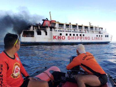 PEOPLE - Philippine ferry catches fire at sea, coast guard rescues all 120 people aboard - pbs.org - Philippines - Manila
