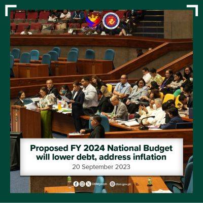 National - Proposed FY 2024 National Budget will lower debt, address inflation - dbm.gov.ph - Malaysia - Singapore - Japan - China