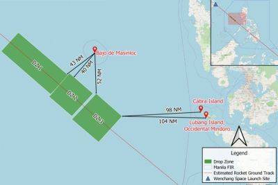 PhilSA: Possible Chinese rocket debris off Bajo de Masinloc, Cabra Island