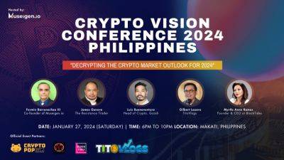 Crypto Vision Conference 2024 – Philippines: “Decrypting the Crypto Market Outlook for 2024” - cryptonews.com - Philippines