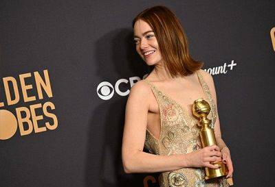 Stars glitter on Golden Globes red carpet