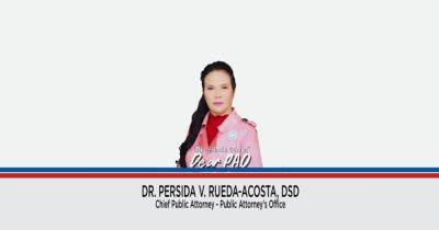 Persida Acosta - Will done via video recording - manilatimes.net - Philippines